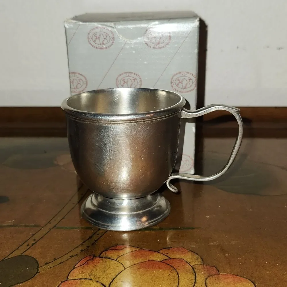 Match Italian Pewter Handmade Baby Cup